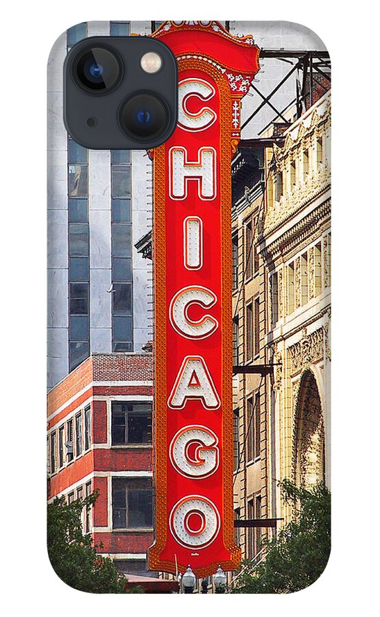 Chicago iPhone 13 Case featuring the photograph Chicago Theatre - A classic Chicago landmark by Alexandra Till