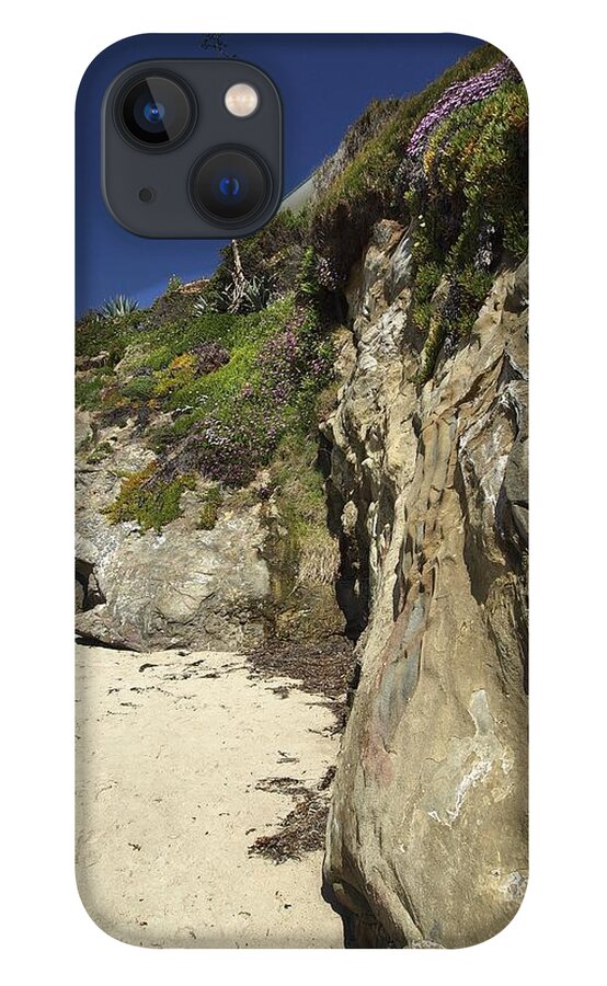 Beach iPhone 13 Case featuring the photograph Cliff at the Cove by Steve Ondrus