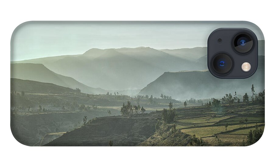 Colca iPhone 13 Case featuring the photograph Colca Canyon in the fog by Patricia Hofmeester