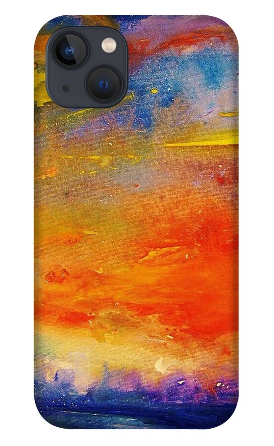 Healing Energy iPhone 13 Case featuring the painting Colors 64 by Helen Kagan