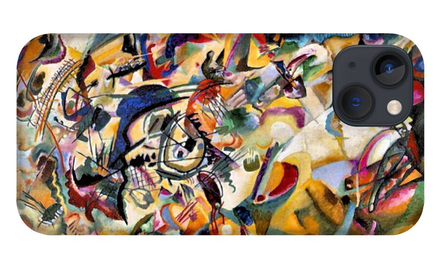 Wassily Kandinsky iPhone 13 Case featuring the painting Composition VII by Wassily Kandinsky