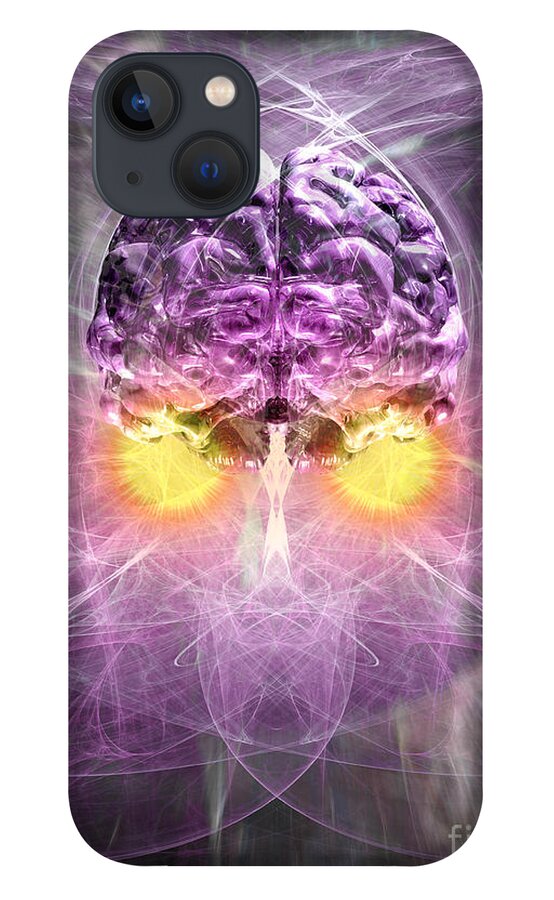Anima iPhone 13 Case featuring the digital art Consciousness 1 by Russell Kightley