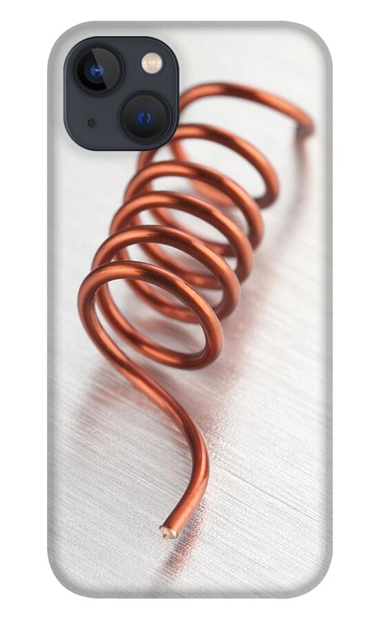 Copper Wire Coil iPhone 13 Case