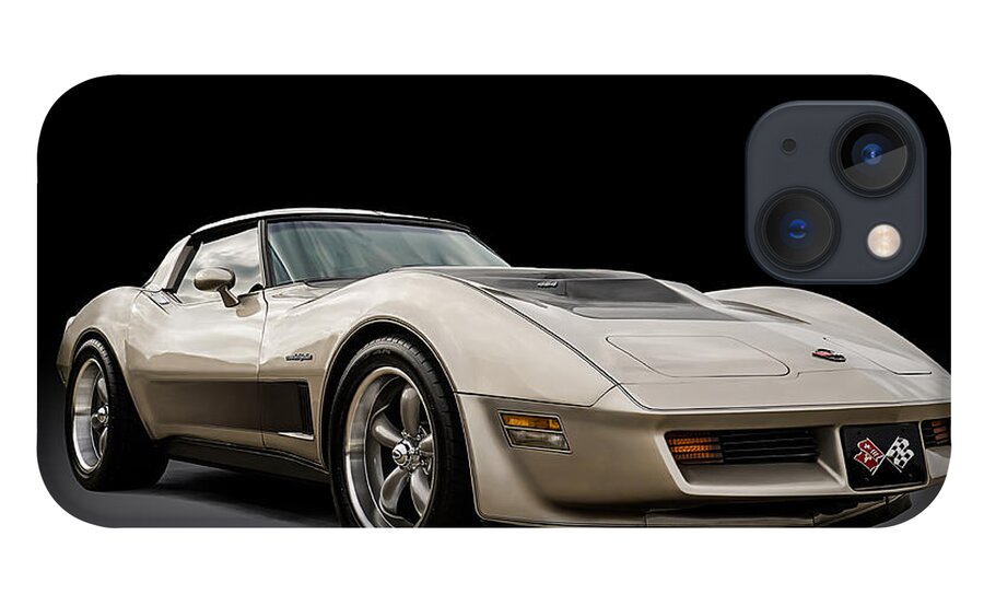 Classic iPhone 13 Case featuring the digital art Corvette C3 by Douglas Pittman
