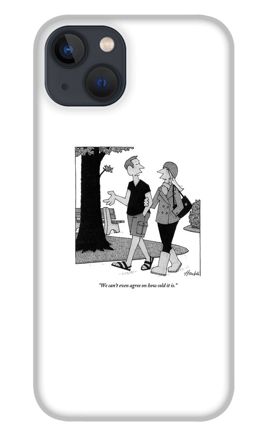 Couple Taking Walk iPhone 13 Case