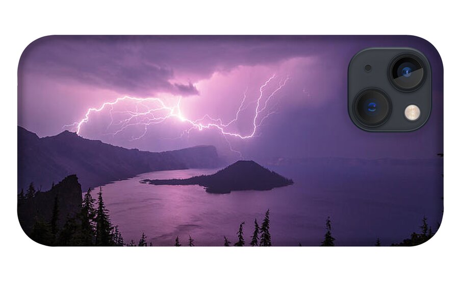 Crater Storm iPhone 13 Case featuring the photograph Crater Storm by Chad Dutson