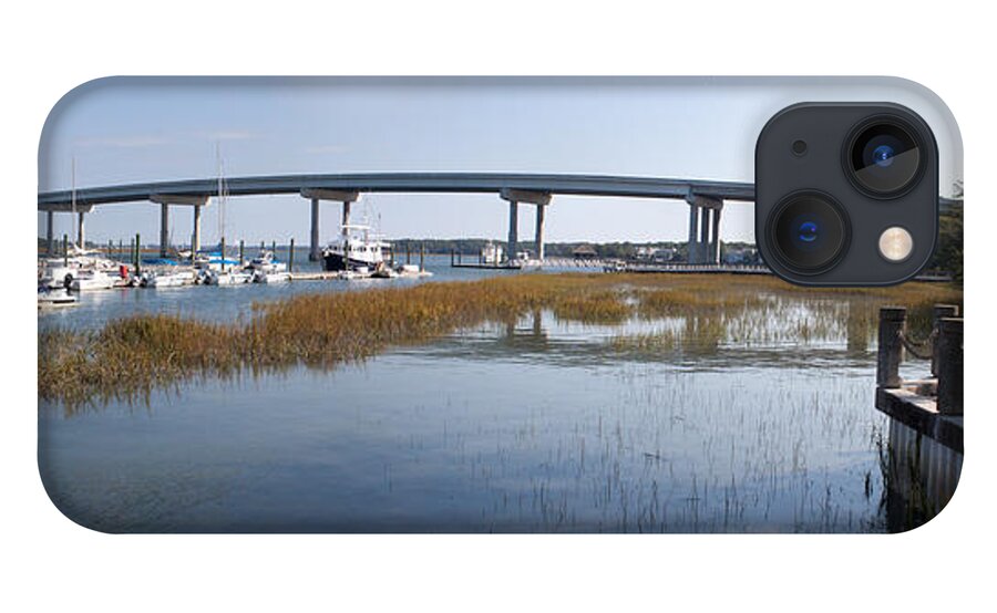 Architecture iPhone 13 Case featuring the photograph Cross Island Bridge Hilton Head by Thomas Marchessault