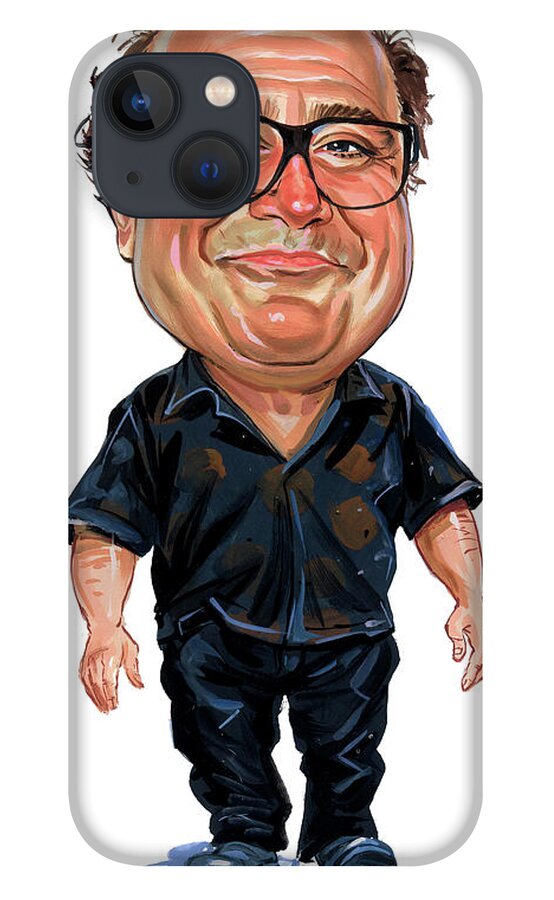 Danny Devito iPhone 13 Case featuring the painting Danny DeVito by Art 