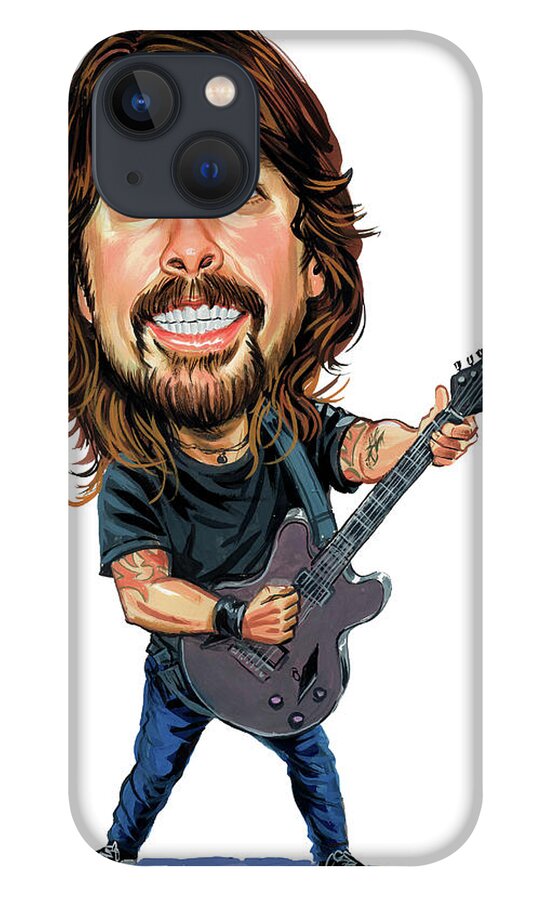 Dave Grohl iPhone 13 Case featuring the painting Dave Grohl by Art 