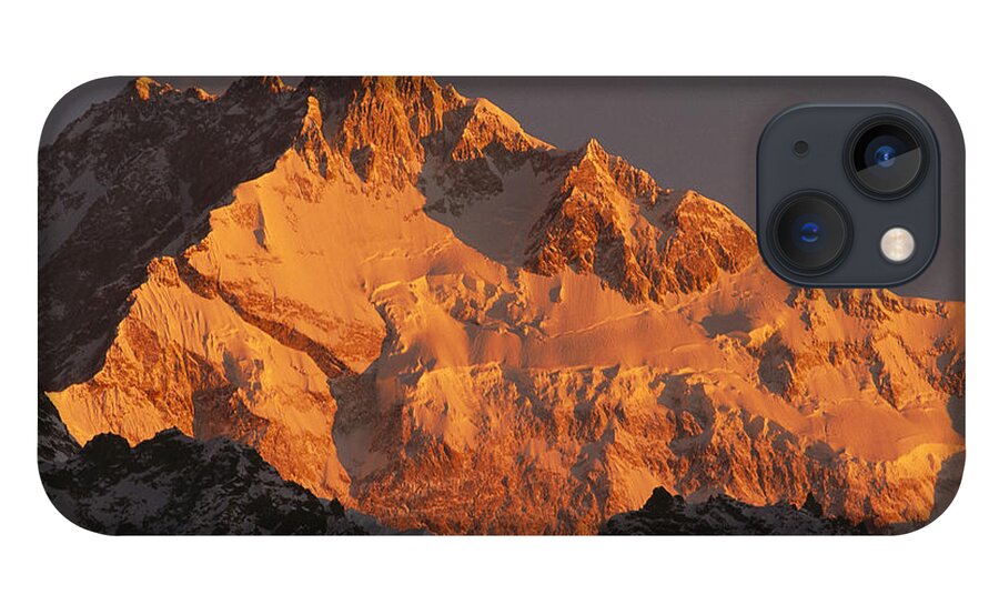 Feb0514 iPhone 13 Case featuring the photograph Dawn On Kangchenjunga Talung by Colin Monteath