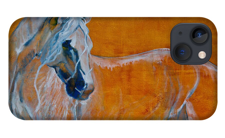 Horses iPhone 13 Case featuring the painting Del Sol by Jani Freimann