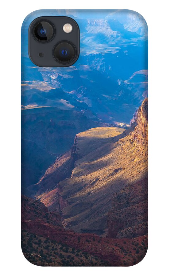 Arizona iPhone 13 Case featuring the photograph Desert View Fades Into the Distance by Ed Gleichman