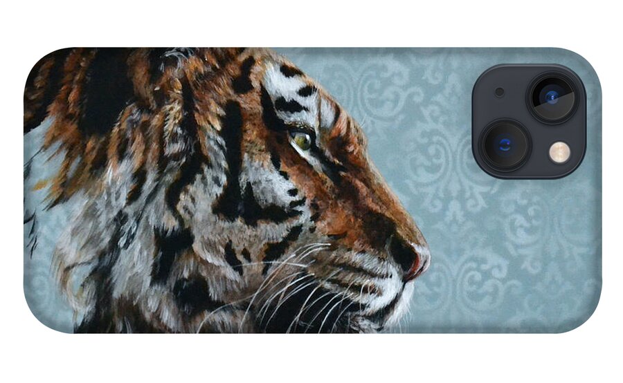 Tiger iPhone 13 Case featuring the painting Disengage by Lachri