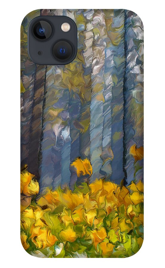 Abstract iPhone 13 Case featuring the painting Distorted Dreams By Day by Georgiana Romanovna