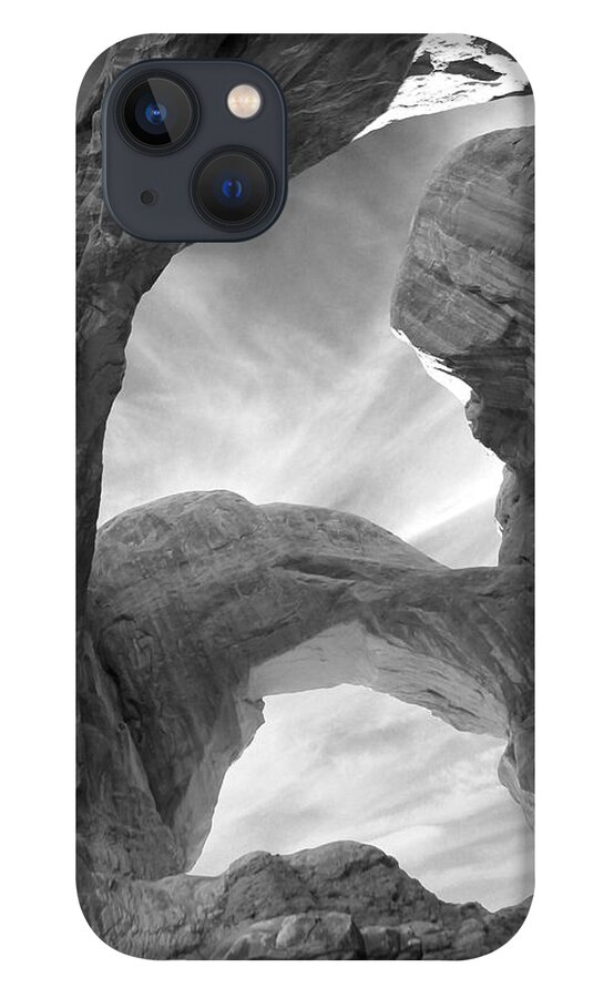 Double Arch iPhone 13 Case featuring the photograph Double Arch by Mike McGlothlen
