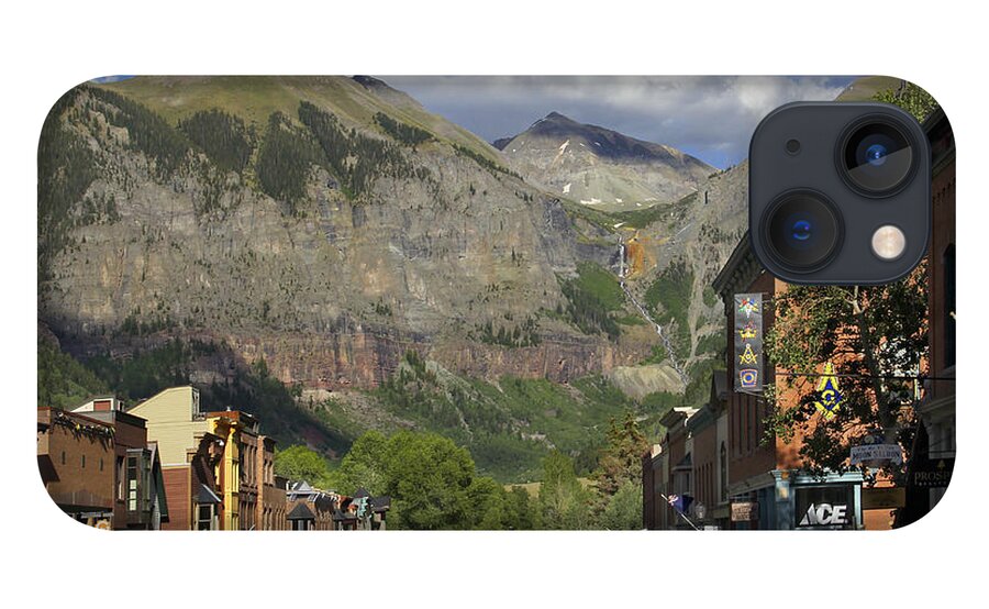 Rocky Mountains iPhone 13 Case featuring the photograph Downtown Telluride Colorado by Mike McGlothlen