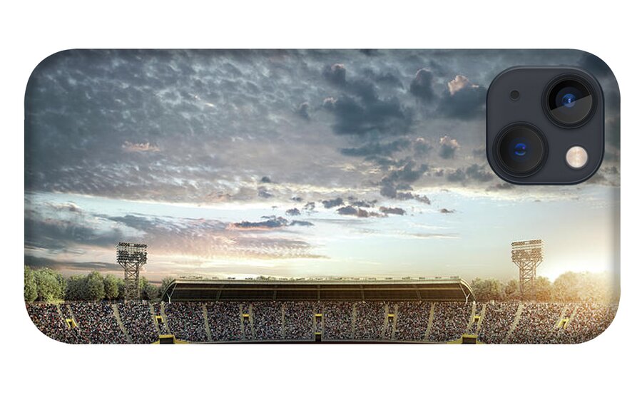 Event iPhone 13 Case featuring the photograph Dramatic . Stadium With Running Tracks by Dmytro Aksonov