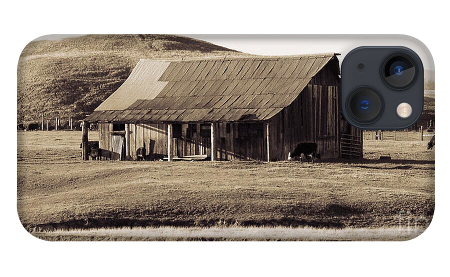 Old Barn iPhone 13 Case featuring the photograph Durham California Barn by Kathleen Gauthier