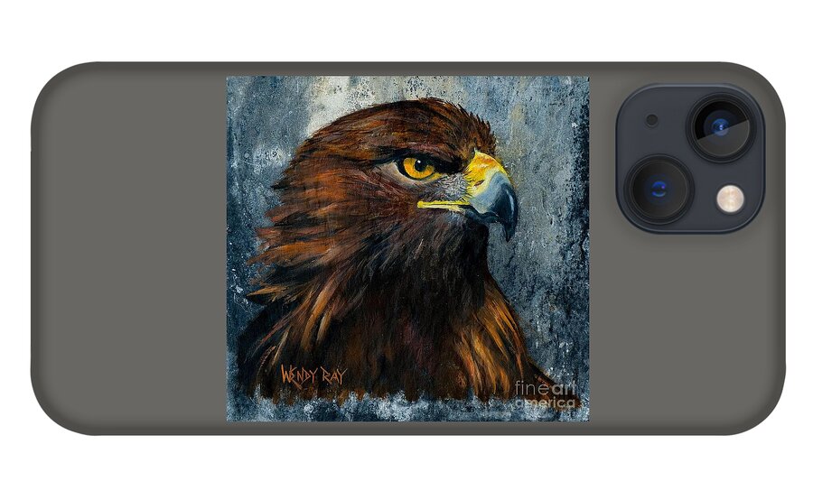 Eagle iPhone 13 Case featuring the painting Eagle by Wendy Ray