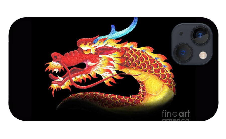 Dragon iPhone 13 Case featuring the digital art Eastern Dragon by Melissa A Benson