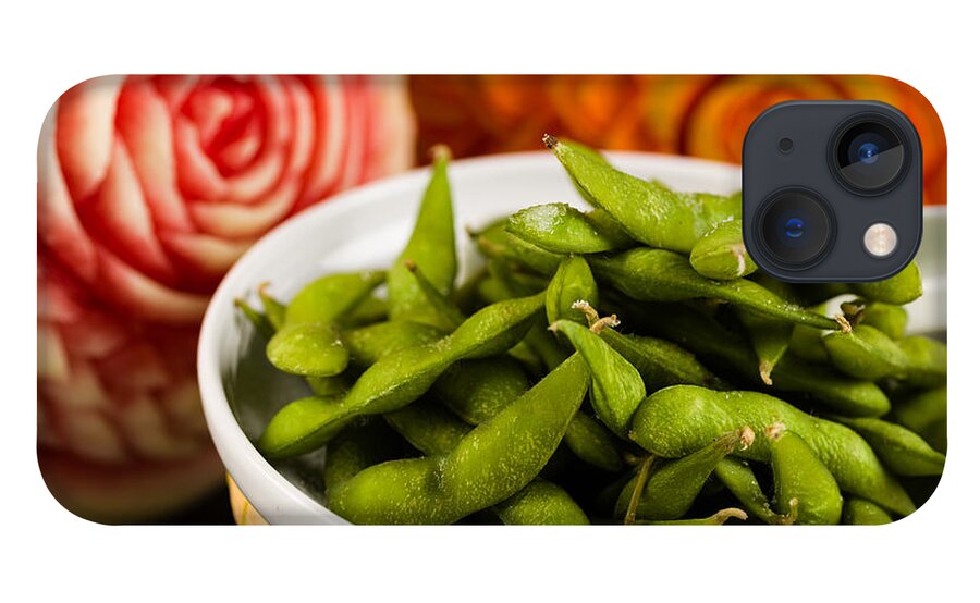 Asian iPhone 13 Case featuring the photograph Edamame by Raul Rodriguez