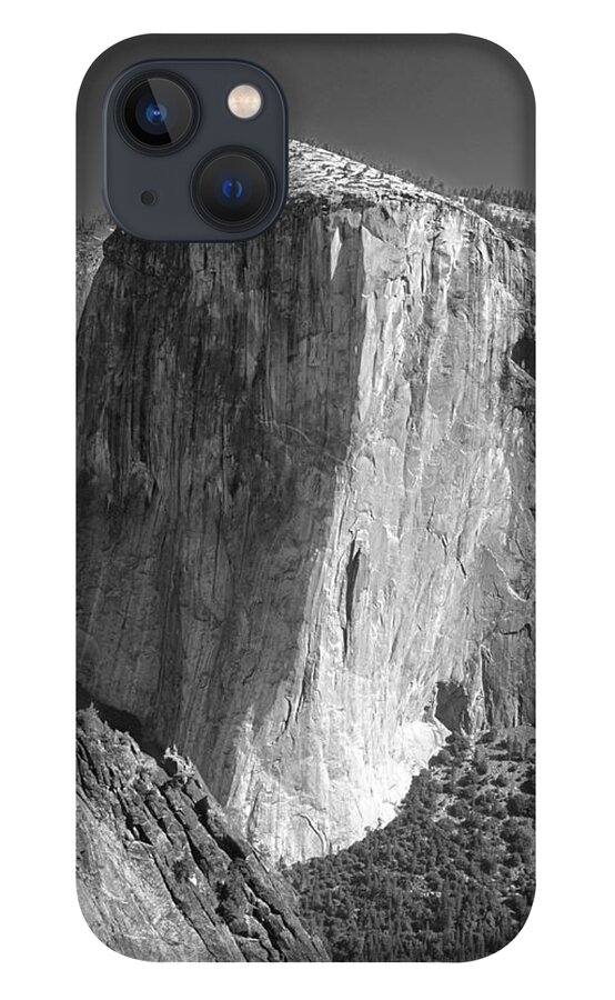 El Capitan iPhone 13 Case featuring the photograph 106663-El Capitan from Higher Cathedral Spire, BW by Ed Cooper Photography