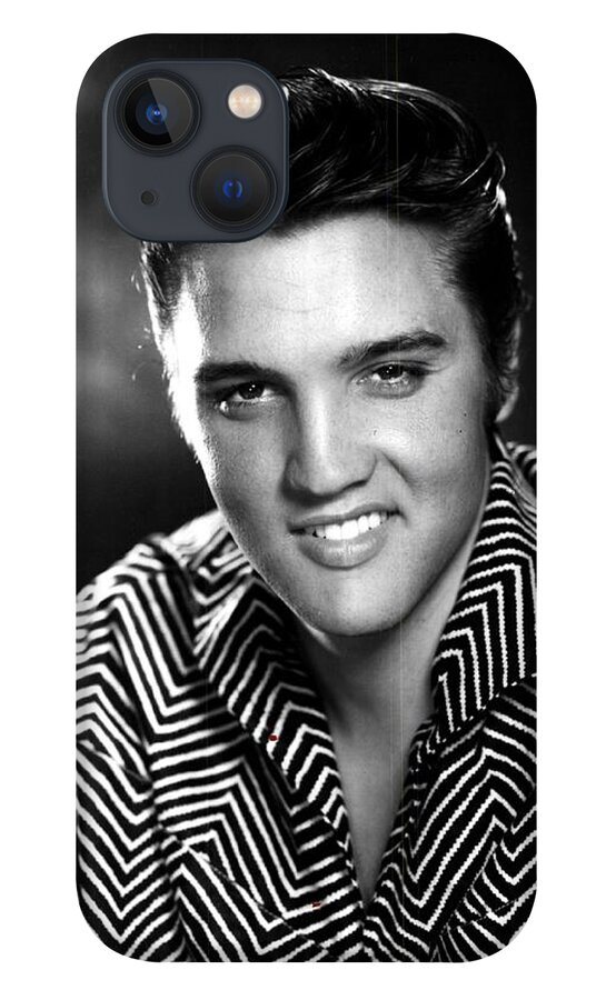 Elvis iPhone 13 Case featuring the digital art Elvis Presley by Georgia Fowler