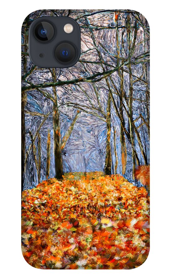Winter iPhone 13 Case featuring the painting End of Autumn by Bruce Nutting