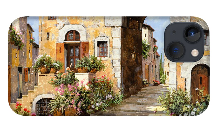 Cityscape iPhone 13 Case featuring the painting Entrata Al Borgo by Guido Borelli
