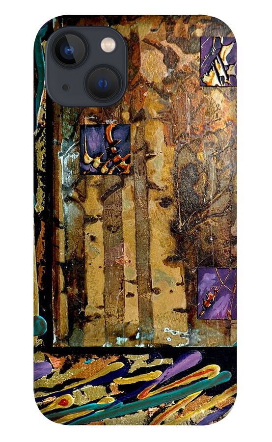 Faces In The Doorway iPhone 13 Case featuring the painting Faces In The Doorway by Darren Robinson