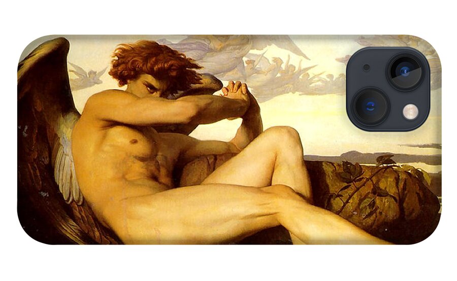 Alexandre Cabanel iPhone 13 Case featuring the painting Fallen Angel by Alexandre Cabanel