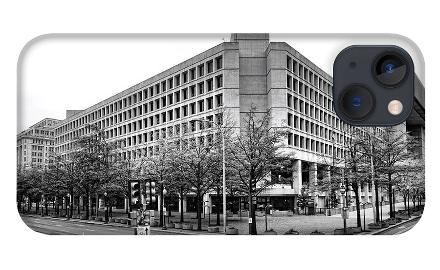 Fbi iPhone 13 Case featuring the photograph FBI Building Front View by Olivier Le Queinec