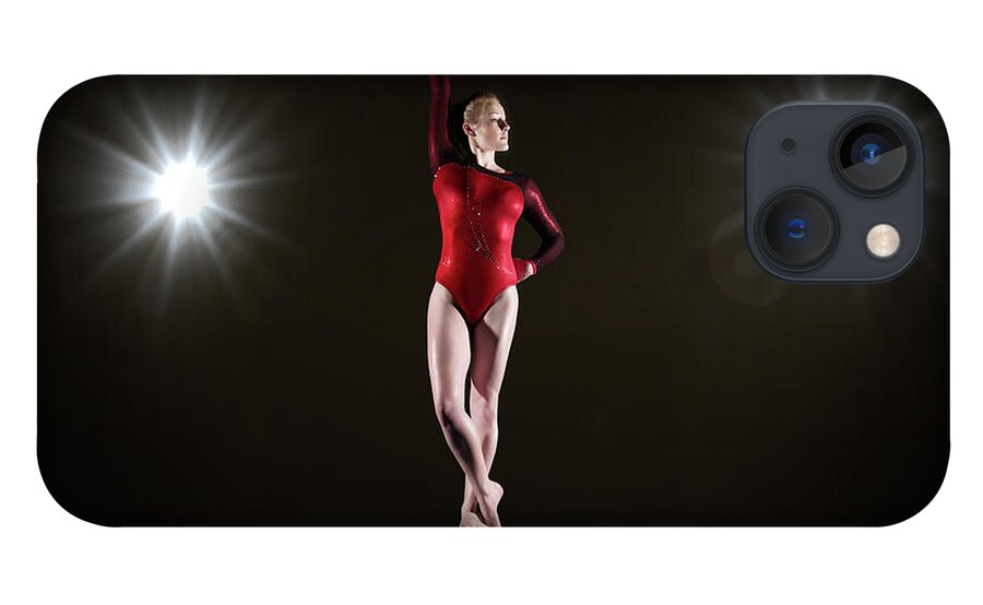 Human Arm iPhone 13 Case featuring the photograph Female Gymnast On Balancing Beam by Mike Harrington