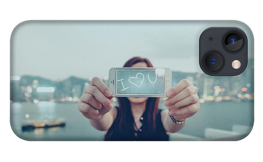 People iPhone 13 Case featuring the photograph Female Is Saying I Love You With Her by D3sign