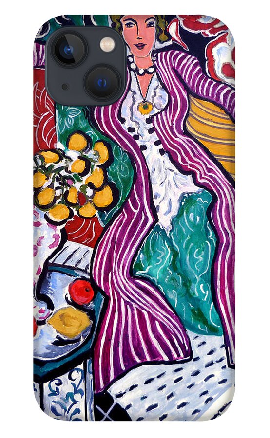 Matisse iPhone 13 Case featuring the painting Femme Au Manteau Violet by Tom Roderick