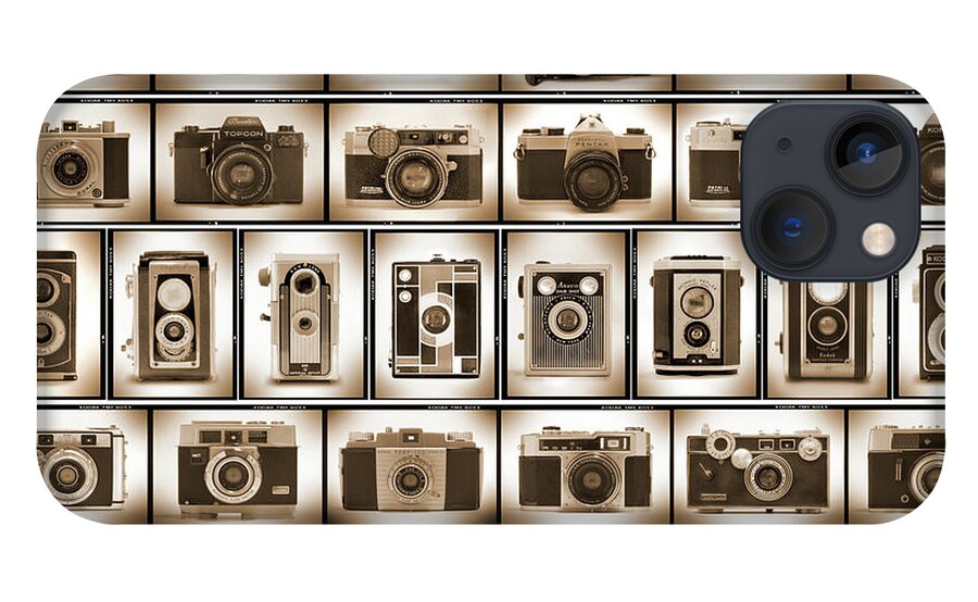 Vintage Cameras iPhone 13 Case featuring the photograph Film Camera Proofs by Mike McGlothlen