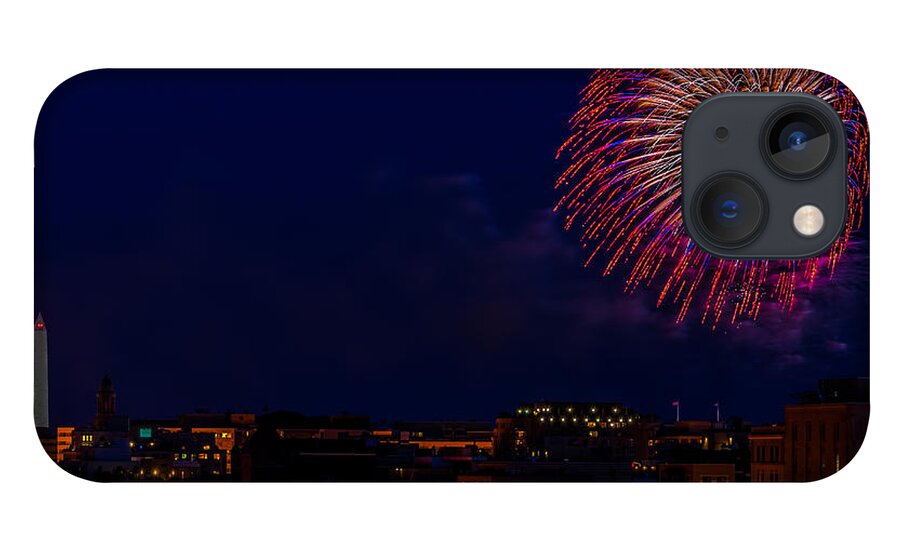 Washington iPhone 13 Case featuring the photograph Fireworks over DC by Izet Kapetanovic