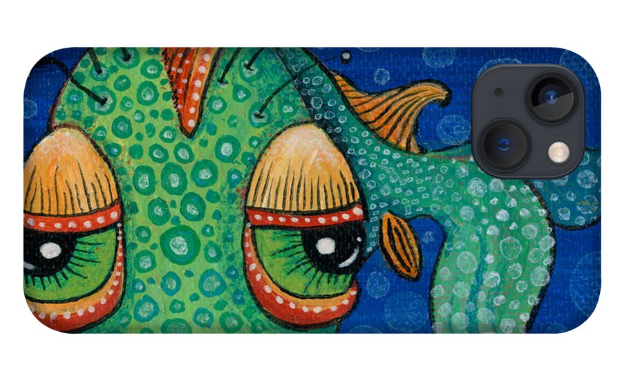 Fish Lips iPhone 13 Case featuring the painting Fish Lips by Tanielle Childers