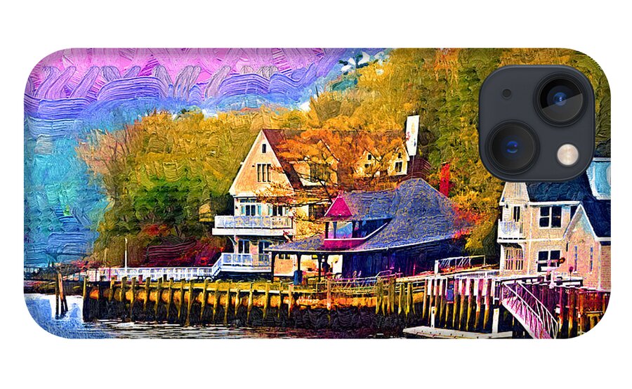 Harbor iPhone 13 Case featuring the painting Fishing Village by Kirt Tisdale