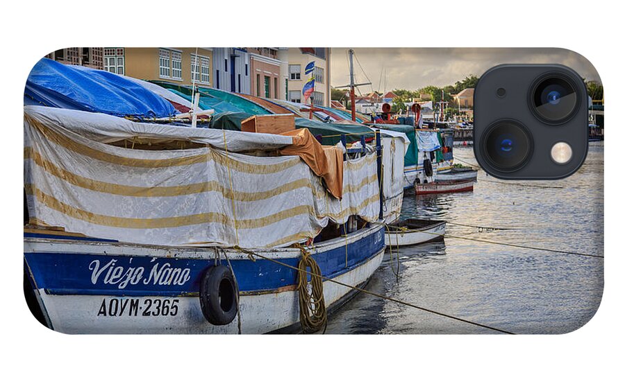 Floating Market iPhone 13 Case featuring the photograph Floating Market Curacao by Stephen Kennedy