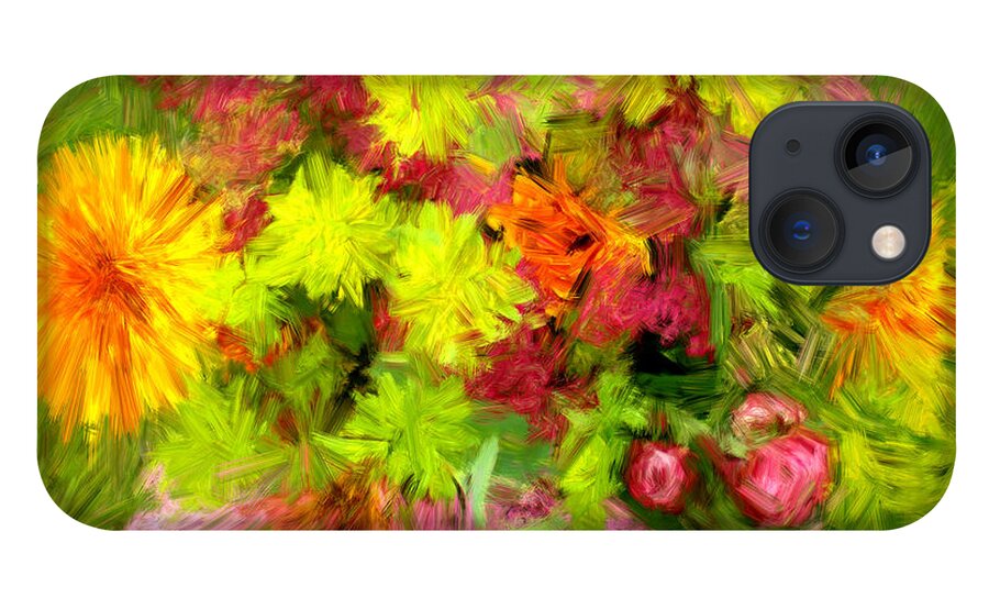 Flowers iPhone 13 Case featuring the painting Flowers by the Brush by Bruce Nutting