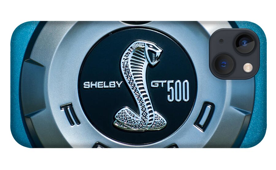 Ford Shelby Gt 500 Cobra iPhone 13 Case featuring the photograph Ford Shelby GT 500 Cobra Emblem by Jill Reger