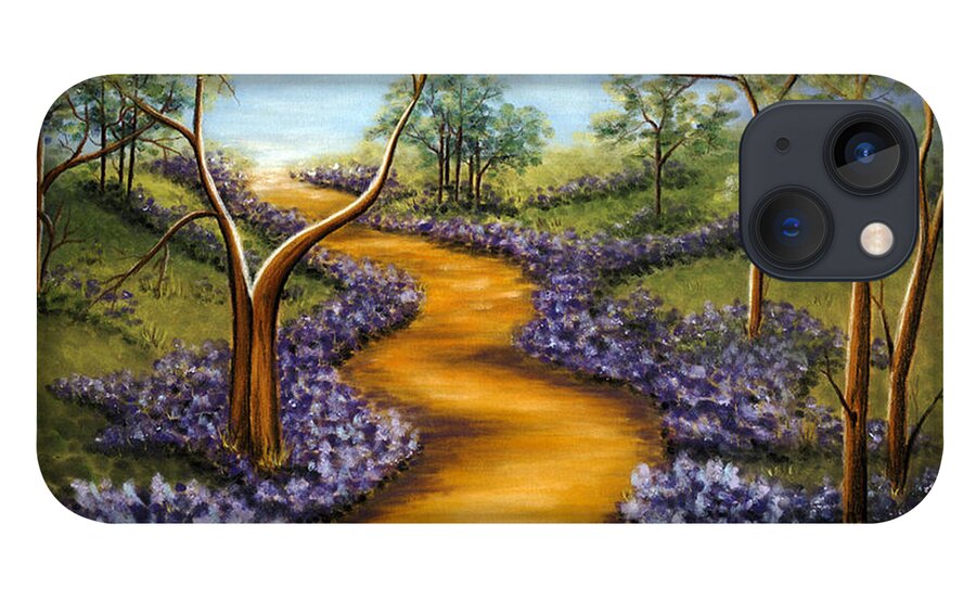 Forest iPhone 13 Case featuring the painting Forest Path by Lori Sutherland