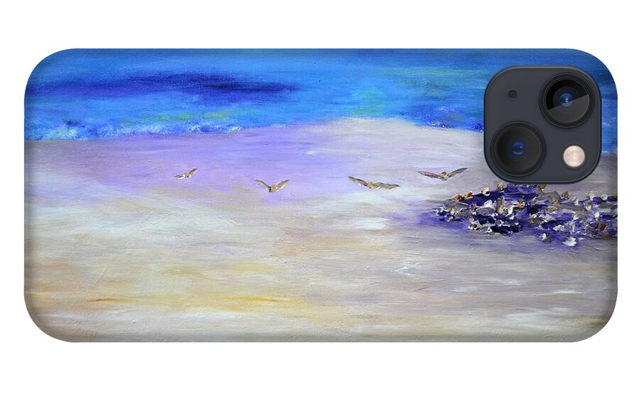 Beach iPhone 13 Case featuring the painting Freedom by Claire Bull