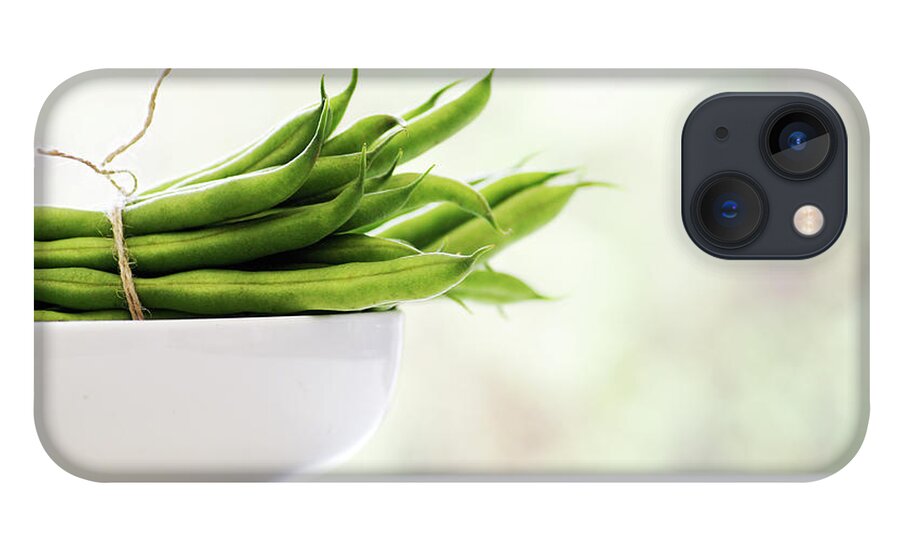 Large Group Of Objects iPhone 13 Case featuring the photograph French Beans by Gregoria Gregoriou Crowe Fine Art And Creative Photography.