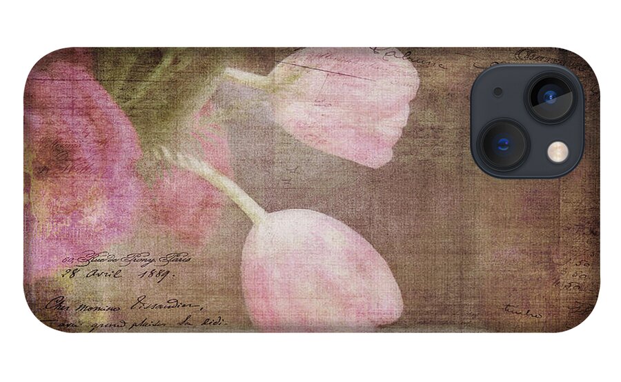Tulips iPhone 13 Case featuring the digital art French Tulips by Jayne Carney