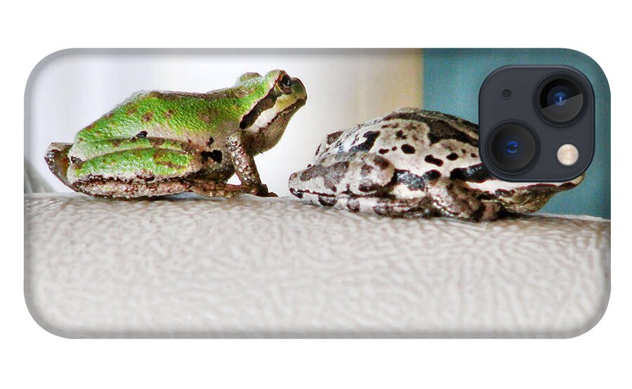 Frog iPhone 13 Case featuring the photograph Frog Flatulence - A Case Study by Rory Siegel