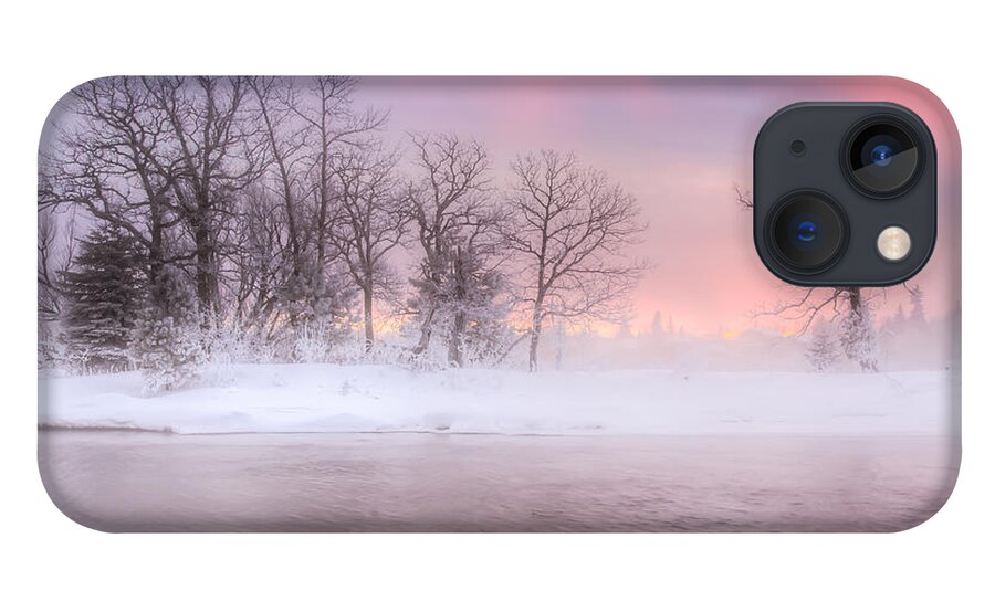 Blue Hour iPhone 13 Case featuring the photograph Frozen Island by Jakub Sisak