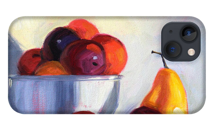 Fruit iPhone 13 Case featuring the painting Fruit Bowl by Nancy Merkle
