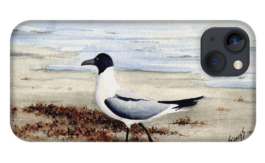 Gull iPhone 13 Case featuring the painting Galveston Gull by Sam Sidders